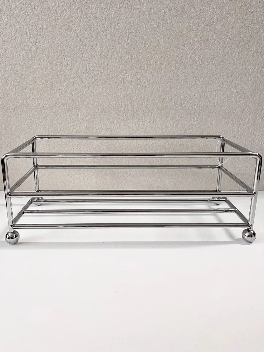 Chrome Metal storage bin